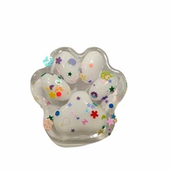 Играчка Таби лапа, Тип Mochi squishy, Anti stress, Силиконова, 6 см