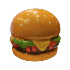 Скуиши бургер, Пяна, Многоцветен, 8х8 см