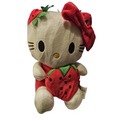 Играчка Хелоу Кити, Червена ягодка, Плюшена, 21 см