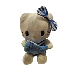 Играчка Хелоу Кити, Синя рибка, Плюшена, 21 см