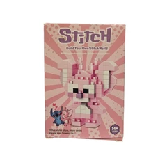 Конструктор Стич, Мини блокчета, Пластмасов, Розов, 150 части