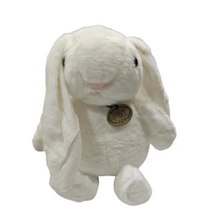 Играчка Зайче, Плюшена, Бял, 25 см