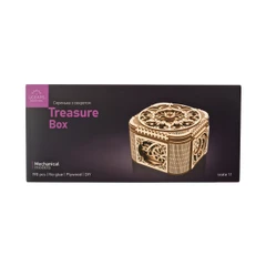 3D Пъзел Ugears Кутия за скъпоценности-3Д-Дърво&nbsp;