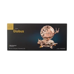 3D Пъзел Ugears Глобус-3Д модел-Дърво&nbsp;