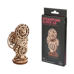 3D Пъзел Ugears Стиймпънк часовник-3Д мини модел&nbsp;