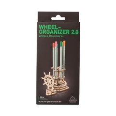 3D Пъзел Ugears Органайзър с колело 2.0 - 3Д мини модел&nbsp;