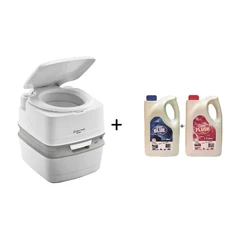 Комплект Преносима химическа тоалетна THETFORD + 2 x 2.5 литра препарати STIMEX