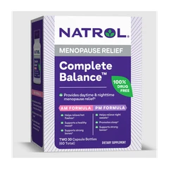 Natrol Complete Balance for Menopause AM/PM, Разфасовка 2x30 caps