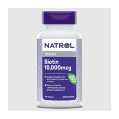 Natrol Biotin Maximum Strength 10,000mcg, Разфасовка 100 tabs