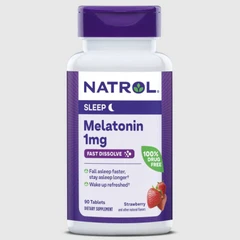 Natrol Melatonin Fast Dissolve 1mg - Мелатонин, Разфасовка 90 tabs
