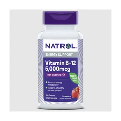 Natrol Vitamin B-12 Fast Dissolve - Витамин B, Разфасовка 100 tabs