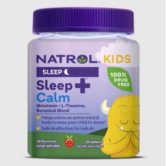 Natrol Kids Sleep+ Calm Gummies - Мелатонин, Вкус Ягода, Разфасовка 60 gummies