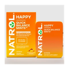 Natrol Quick Balance Mints Happy - Формула За Успокоение, Разфасовка 30 Beads