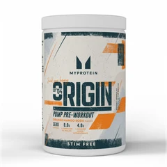 Myprotein Origin Pre-Workout Stim-Free - Азотен Бустер без Стимуланти, Вкус Портокал и манго, Разфасовка 600g
