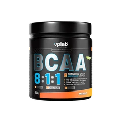 VPLab BCAA 8:1:1 + Glutamine - BCAA + Глутамин, Вкус Манго, Разфасовка 300g