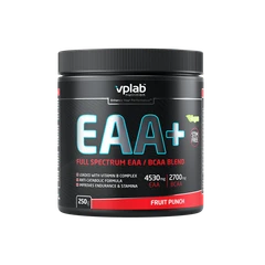 VPLab EAA+ - Аминокиселини, Вкус Плодов Пунш, Разфасовка 250g