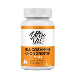 UltraVit Glucosamine Chondroitin MSM - Ставен Комплекс, Разфасовка 90 tabs
