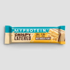 Myprotein Crispy Layered Bar - Протеинов Бар, Вкус Бял шоколад с фъстъци, Разфасовка 58g