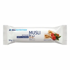 Allnutrition Musli Bar + L-Carnitine - Мюсли Бар, Вкус Йогурт и касис, Разфасовка 30g