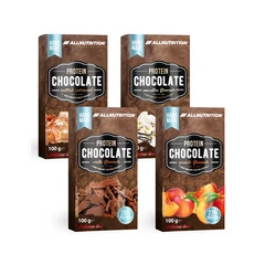 Allnutrition Protein Chocolate - Протеинов Шоколад, Вкус Ванилия, Разфасовка 100g