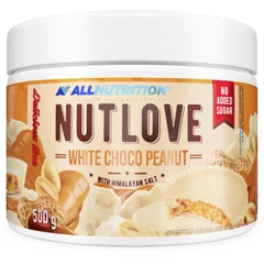 Allnutrition NutLove - White Chocolate Peanut - Диетичен Крем За Мазане, Вкус Бял шоколад с фъстъци, Разфасовка 500g