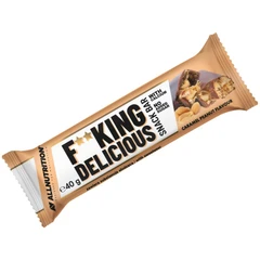 Allnutrition F**King Delicious Snack Bar - Протеинов Бар, Вкус Карамел и фъстъци, Разфасовка 40g