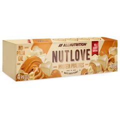 Allnutrition NutLove Protein Pralines White Choco Peanut - Протеинови Бонбони, Вкус Шоколад с фъстъци и крем, Разфасовка 48g