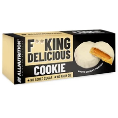 Allnutrition F**King Delicious Cookie - White Creamy Peanut - Диетичен Десерт, Вкус Бял шоколад, Разфасовка 128g