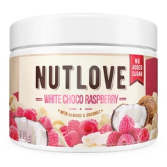 Allnutrition NutLove - White Chocolate Raspberry - Диетичен Крем За Мазане, Вкус Бял шоколад с малина, Разфасовка 500g