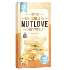 Allnutrition Protein Chocolate - Crispy Vanilla with Biscuits - Протеинов Шоколад, Вкус Ванилия с Бисквитка, Разфасовка 100g