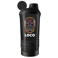 Allnutrition LOCO Shaker Smart - Black - Шейкър, Цвят Черен, Разфасовка 600ml + 350ml