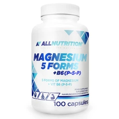 Allnutrition Magnesium 5 Forms + B6 - Магнезий + Витамин B6, Разфасовка 100 caps