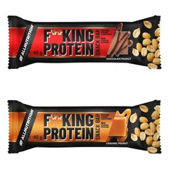Allnutrition F**King Protein Snack Bar - Протеинов Бар, Вкус Карамел и фъстъци, Разфасовка 40g