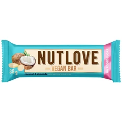 Allnutrition NutLove Vegan Bar - Веган Протеинов Бар, Вкус Бадем и кокос, Разфасовка 35g