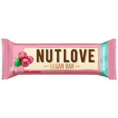 Allnutrition NutLove Vegan Bar - Веган Протеинов Бар, Вкус Червена боровинка, Разфасовка 35g
