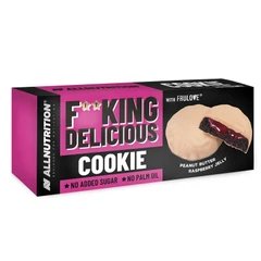 AllNutrition F**King Delicious Cookie Peanut Butter Raspberry Jelly - Диетичен Десерт, Вкус Малина, Разфасовка 128g