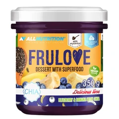 Allnutrition FruLove Dessert with Superfood - Десерт със Супер Храна, Вкус Боровинка с банан, Разфасовка 350g