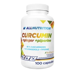 Allnutrition Curcumin + Ginger + Piperine - Куркума + Джинджифил + Пиперин, Разфасовка 100 caps