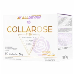 Allnutrition AllDeynn Collarose Fish - Колаген, Вкус Ягода с малина, Разфасовка 6g