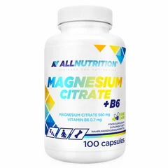 Allnutrition Magnesium Citrate + B6 - Магнезиев Цитрат + Витамин B6, Разфасовка 100 caps