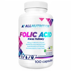 Allnutrition Folic Acid - Фолиева Киселина, Разфасовка 100 caps