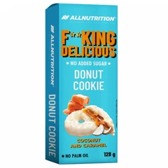 AllNutrition F**King Donut Cookie - Coconut and Caramel - Диетични Донът Бисквити, Вкус Кокос и карамел, Разфасовка 128g