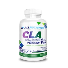 Allnutrition CLA + L-Carnitine + Green Tea - Липотропен Фет Бърнър, Разфасовка 120 caps