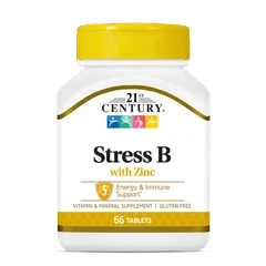 21st Century Stress B with Zinc - Формула за Успокоение, Разфасовка 66 tabs