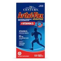 21st Century Arthri-Flex Advantage + Vitamin D3 - Ставен Комплекс, Разфасовка 120 tabs
