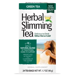 21st Century Herbal Slimming Tea - Green Tea - Чай за Отслабване, Вкус Зелен чай, Разфасовка 24 bags