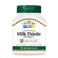 21st Century Milk Thistle Extract - Магарешки Бодил, Разфасовка 200 caps