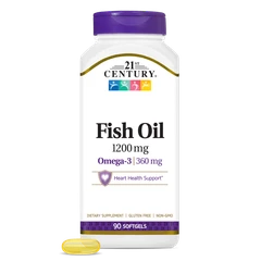 21st Century Fish Oil 1200mg - Омега 3 Рибено Масло, Разфасовка 90 sgels