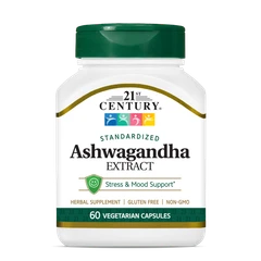 21st Century Ashwagandha Extract 500mg - Ашваганда, Разфасовка 60 caps
