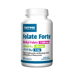 Jarrow Formulas Folate Forte - Methyl Folate + Methyl B12 + P-5-P - Фолат, Разфасовка 30 tabs